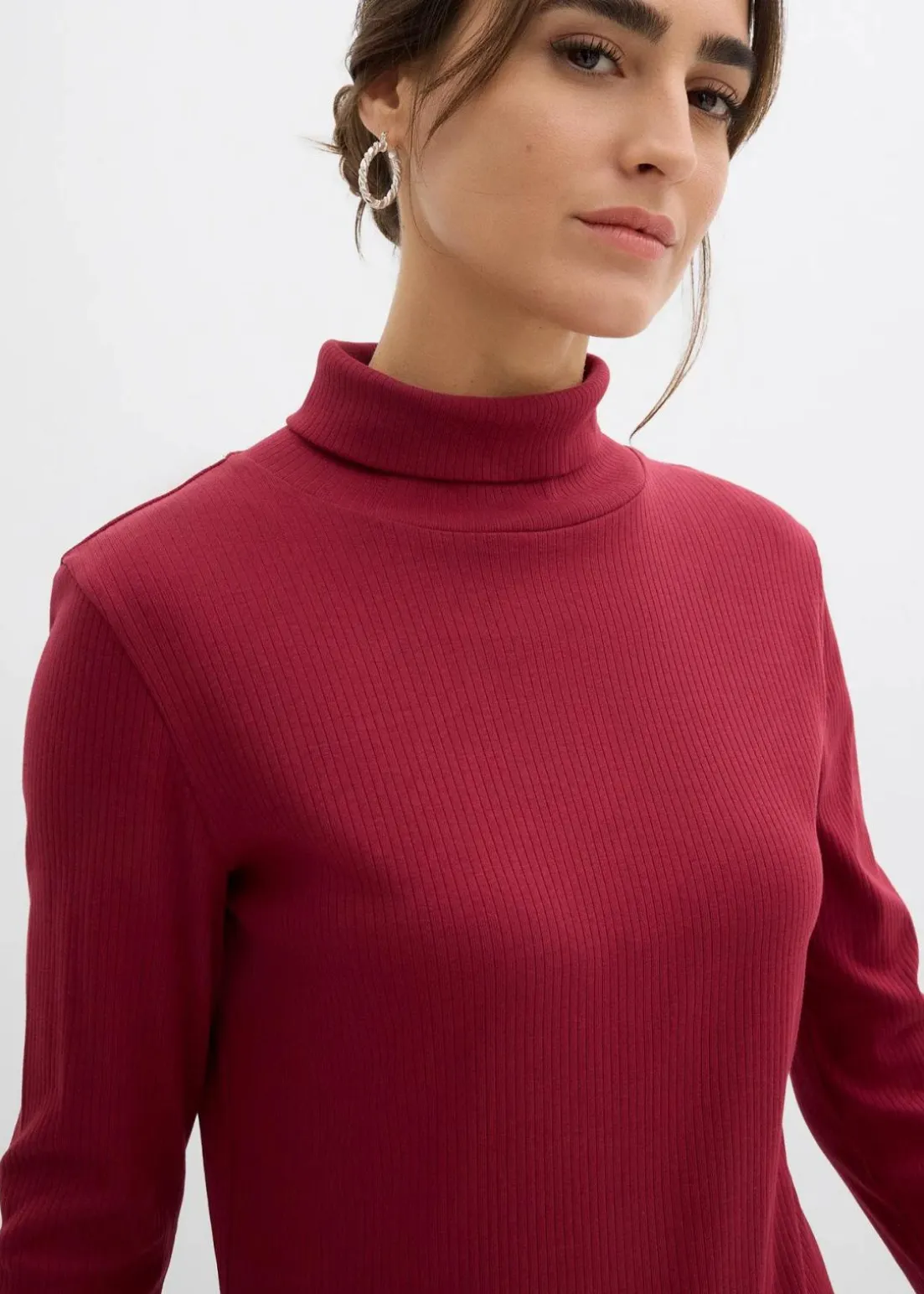 Rollkragenshirt aus reiner Baumwolle