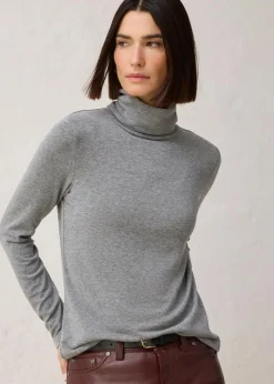 Rollkragenshirt mit Woll-Anteil