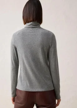 Rollkragenshirt mit Woll-Anteil