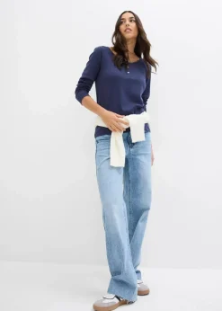 Rundhalsshirt aus reiner Bio-Baumwolle