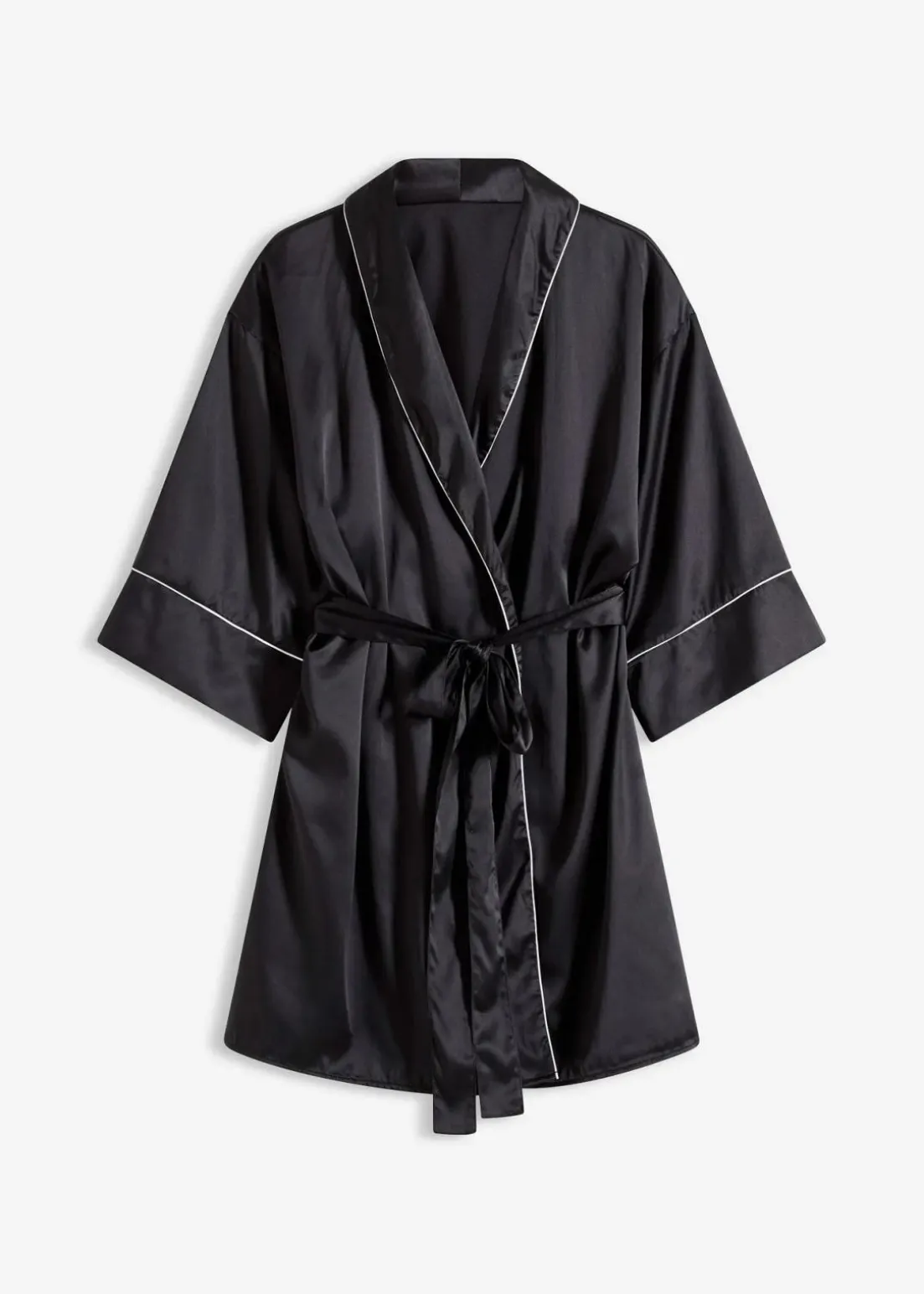 Satin Kimono mit Glanzeffekt
