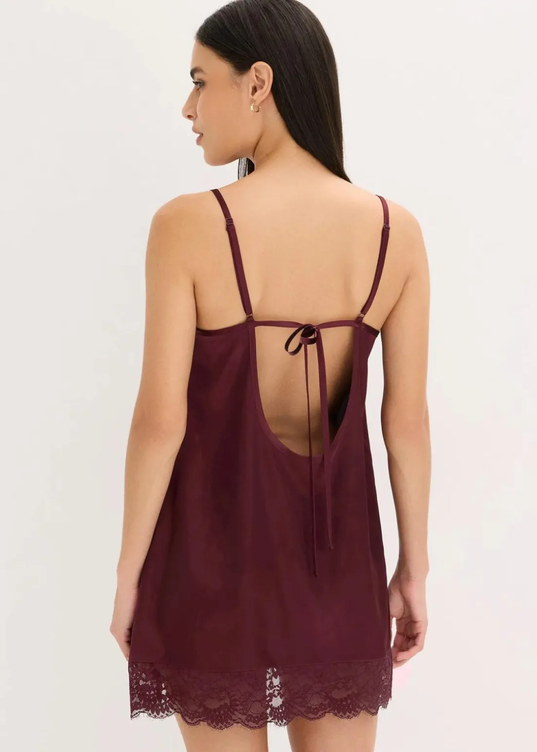 Satin Negligé mit Glanzeffekt