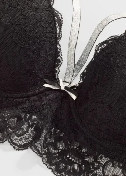 Schalen-BH mit abnehmbaren glitzernden Trägern