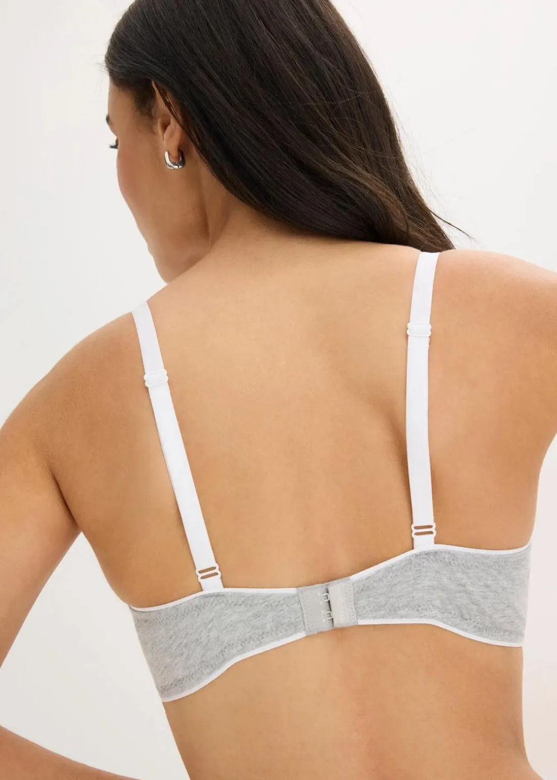 Schalen-BH mit Bügel mit Baumwolle und Spitze