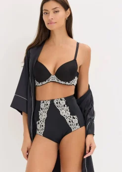 Schalen-BH mit zweifarbiger Spitze