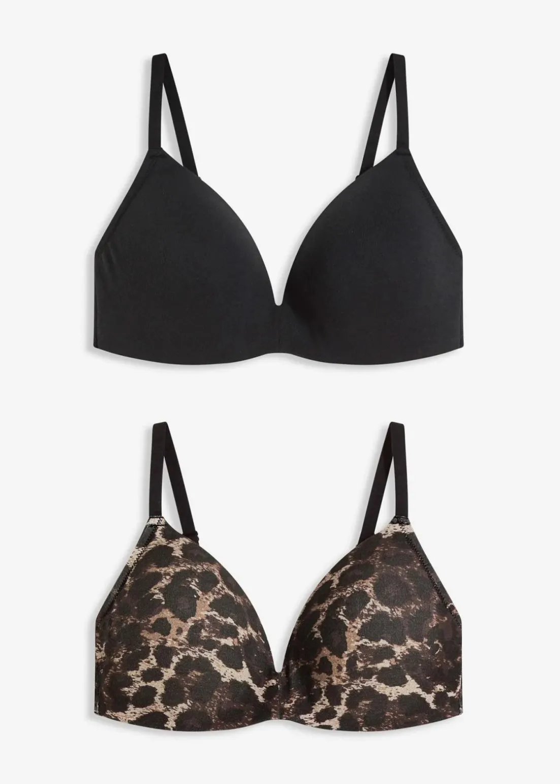 Schalen-BH ohne Bügel mit Baumwolle (2er Pack)