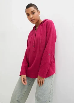 Schlupfbluse aus luftigem Musselin