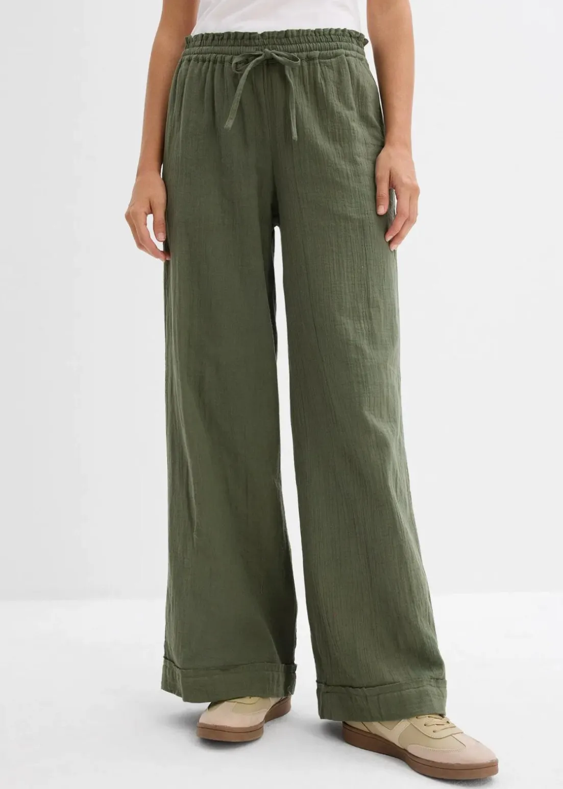 Schlupfhose aus luftigem Musselin