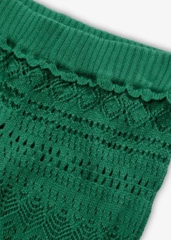 Schlupfhose mit Lochstrickmuster