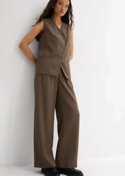 Schlupfhose mit Twill-Struktur