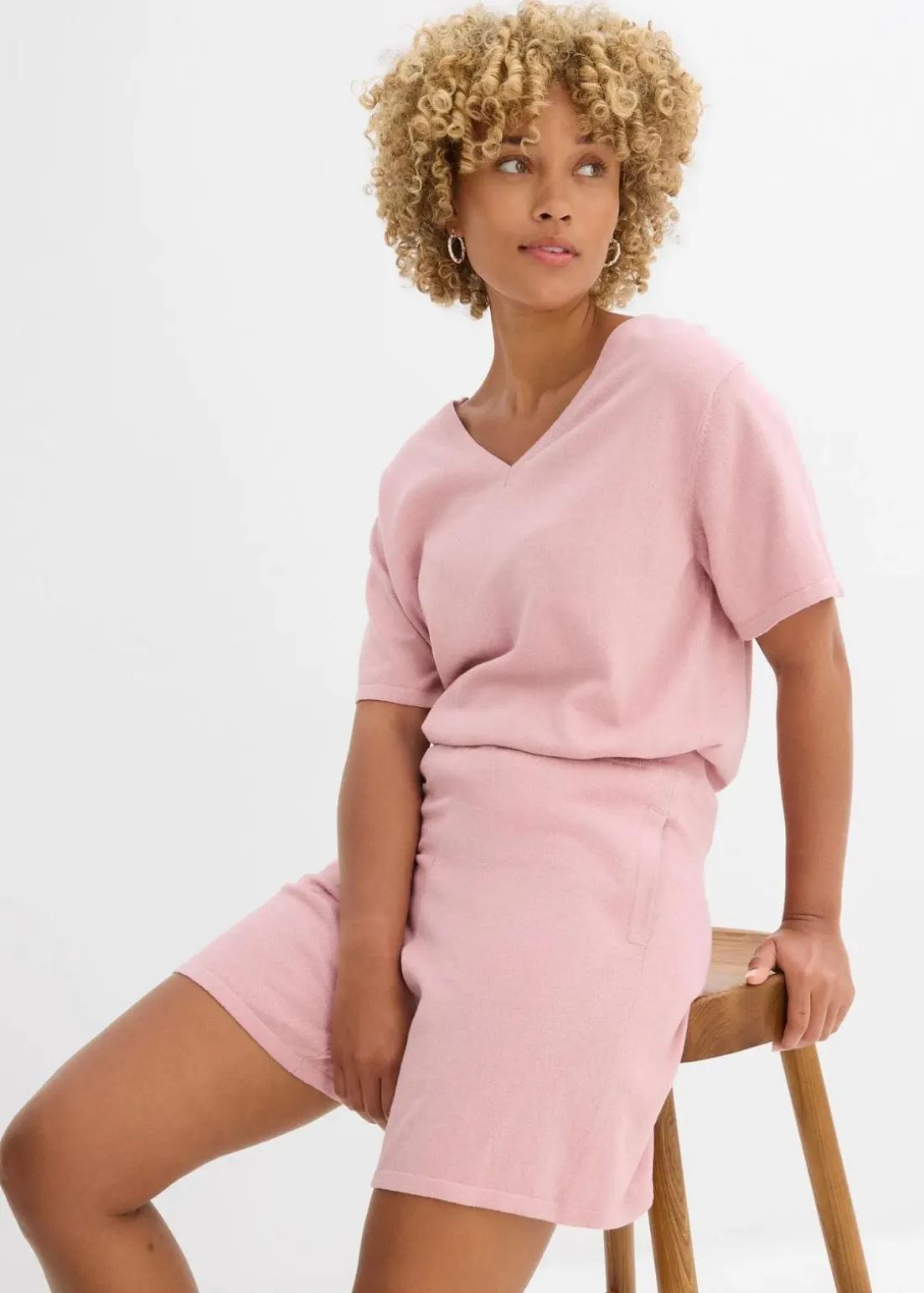 Schlupf-Shorts aus Feinstrick