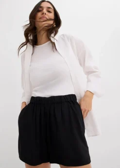 Schlupf-Shorts aus fließender Viskose