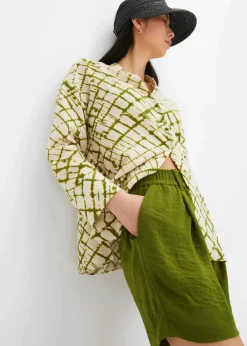 Schlupf-Shorts aus luftigem Crêpe