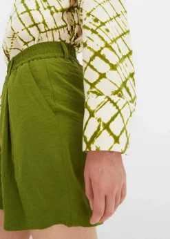 Schlupf-Shorts aus luftigem Crêpe