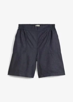 Schlupf-Shorts mit kühlendem Leinenanteil