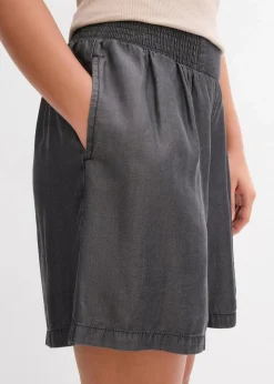 Schlupf-Shorts mit Smockbund