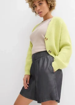 Schlupf-Shorts mit Smockbund