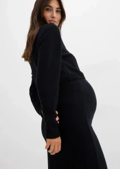 Set aus Pullover und Rock für die Schwangerschaft und danach aus Bio-Baumwolle (2. tlg Set)