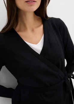 Set aus Umstands-Wickelshirt mit bequemer Leggings (2-tlg.Set)