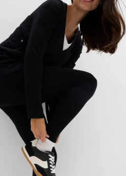 Set aus Umstands-Wickelshirt mit bequemer Leggings (2-tlg.Set)