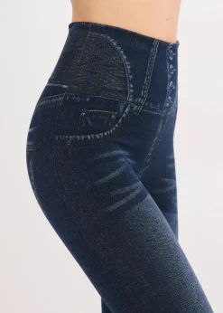 Shape Seamless Strumpfleggings Jeansoptik mit starker Formkraft