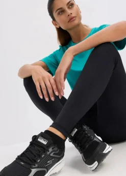 Shaping-Sport-Leggings aus stabilem Baumwollgrifff