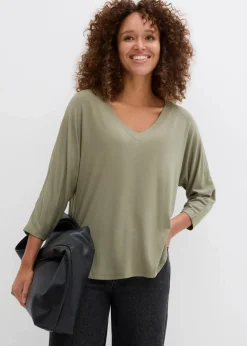 Shirt aus fließendem Viskose-Mix