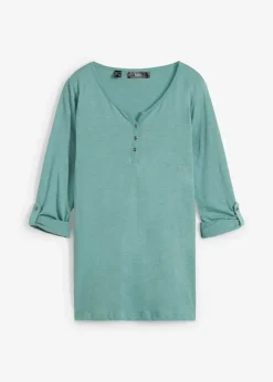 Shirt mit Knopfleiste aus reiner Bio-Baumwolle