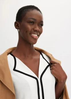 Shirt mit Kontrastblende