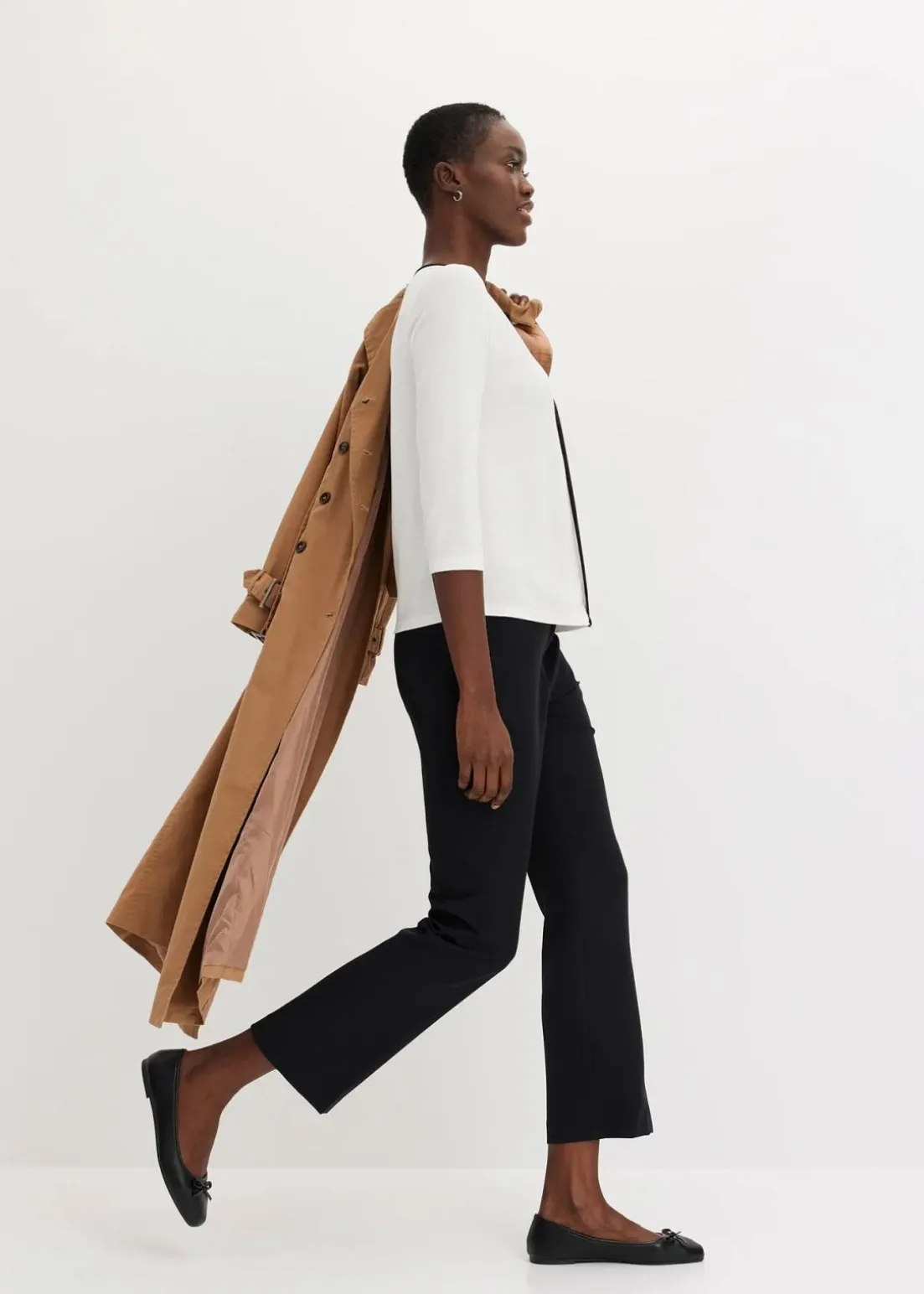 Shirt mit Kontrastblende