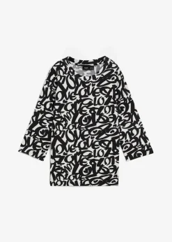 Shirt mit Rundhals-Ausschnitt, ¾-Arm