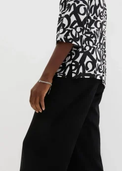 Shirt mit Rundhals-Ausschnitt, ¾-Arm