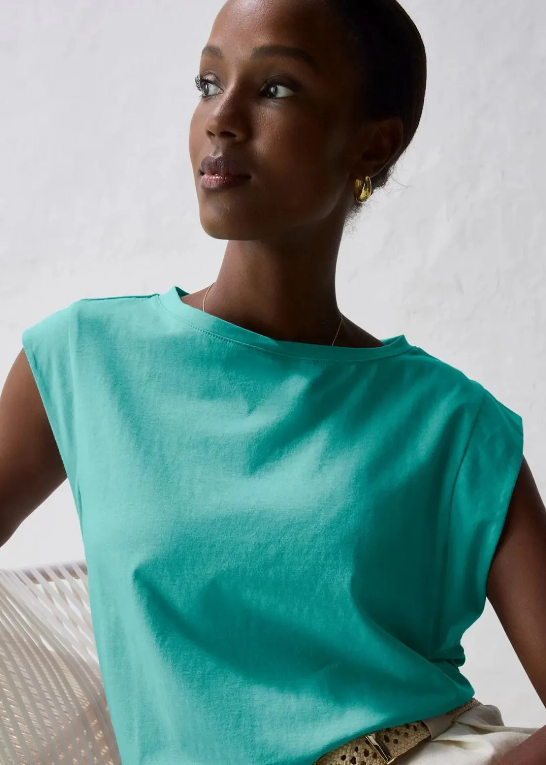 Shirt mit Seidenanteil