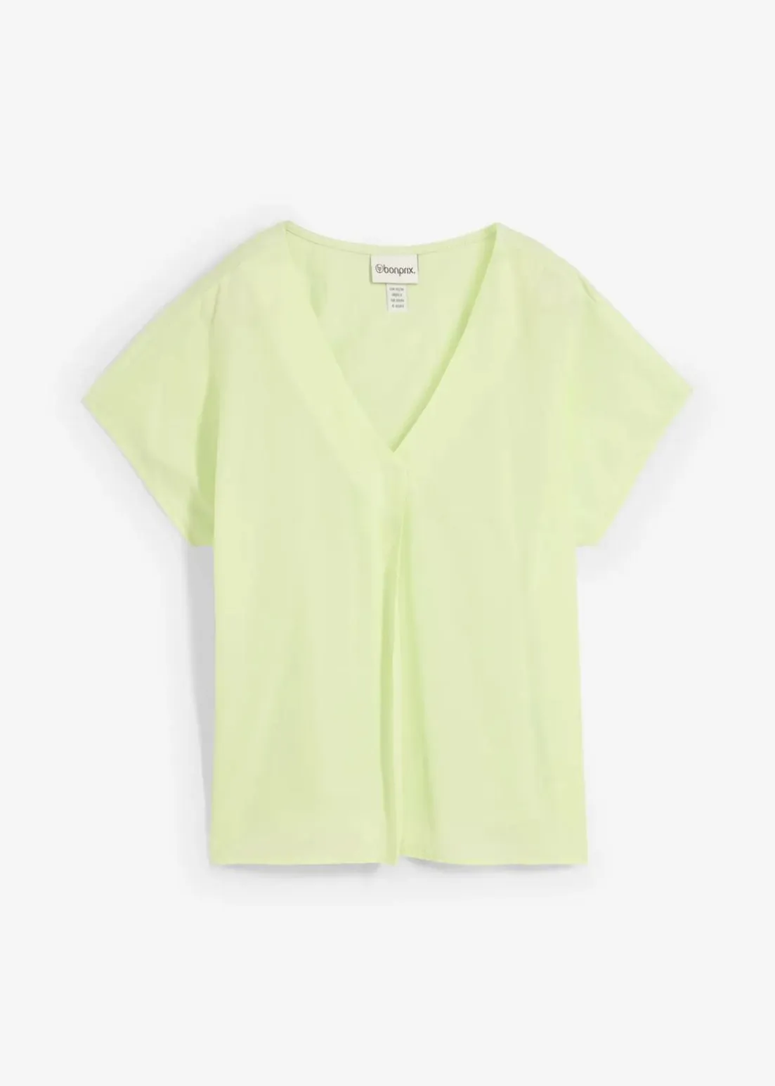 Shirt mit Seidenanteil und Webeinsatz