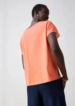 Shirt mit Seidenanteil und Webeinsatz