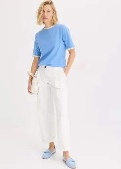 Shirt mit Spitzenborte