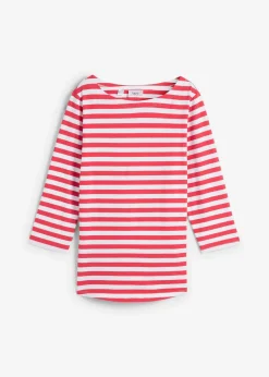 Shirt mit U-Boot-Ausschnitt