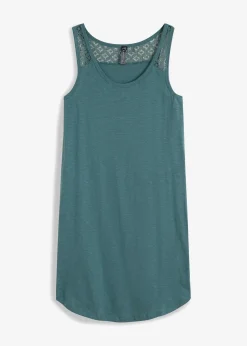 Shirtkleid aus Baumwolle mit Spitze