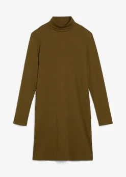 Shirtkleid aus schwerer elastischer Ripp-Qualität