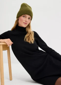 Shirtkleid aus schwerer elastischer Ripp-Qualität