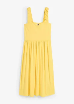 Shirtkleid mit leicht ausgestelltem Saum aus Baumwoll-Viskose-Mix