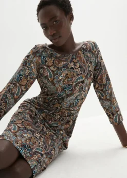 Shirtkleid mit Paisley Druck