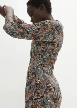 Shirtkleid mit Paisley Druck