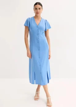 Shirtkleid mit Schlitz