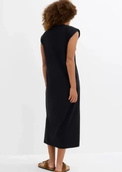 Shirtkleid mit Schulterpolstern aus reiner Bio-Baumwolle