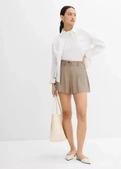 Shorts aus feiner Viskose