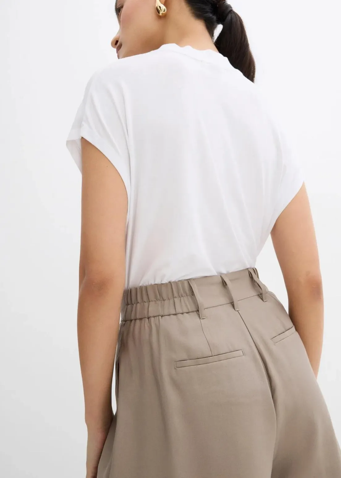 Shorts aus feiner Viskose