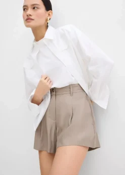 Shorts aus feiner Viskose