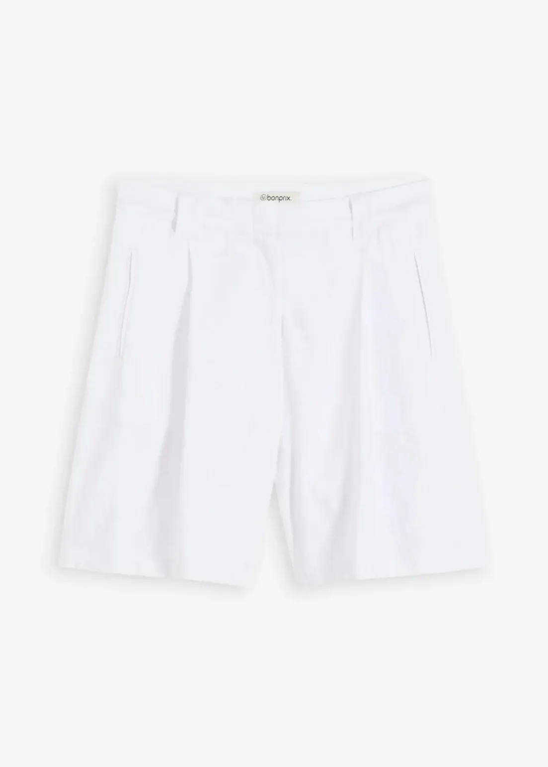 Shorts aus leichtem Leinen-Mix