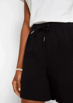 Shorts aus Musselin